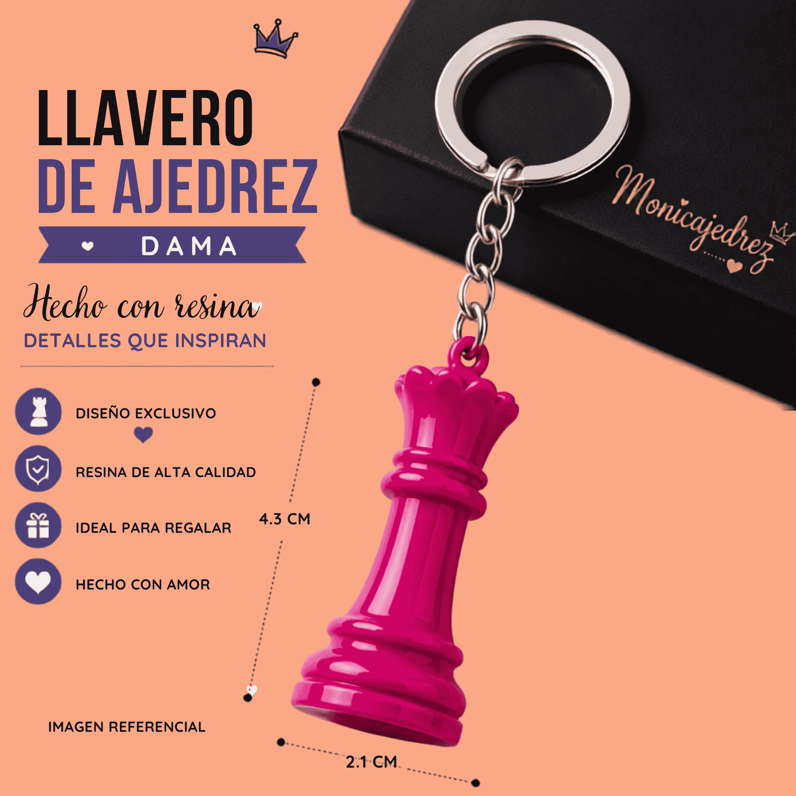 Dama, llaveros