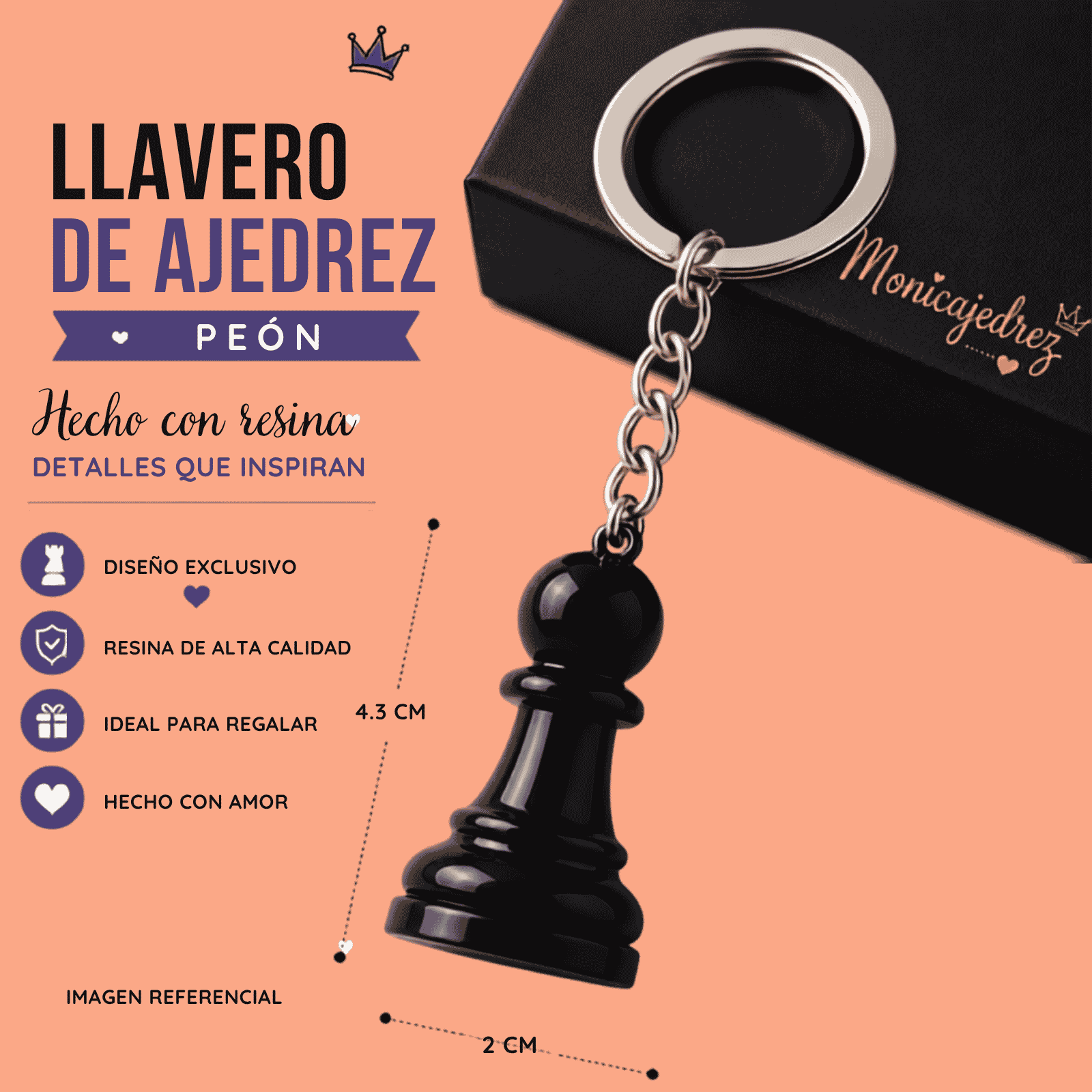 Peón, llaveros