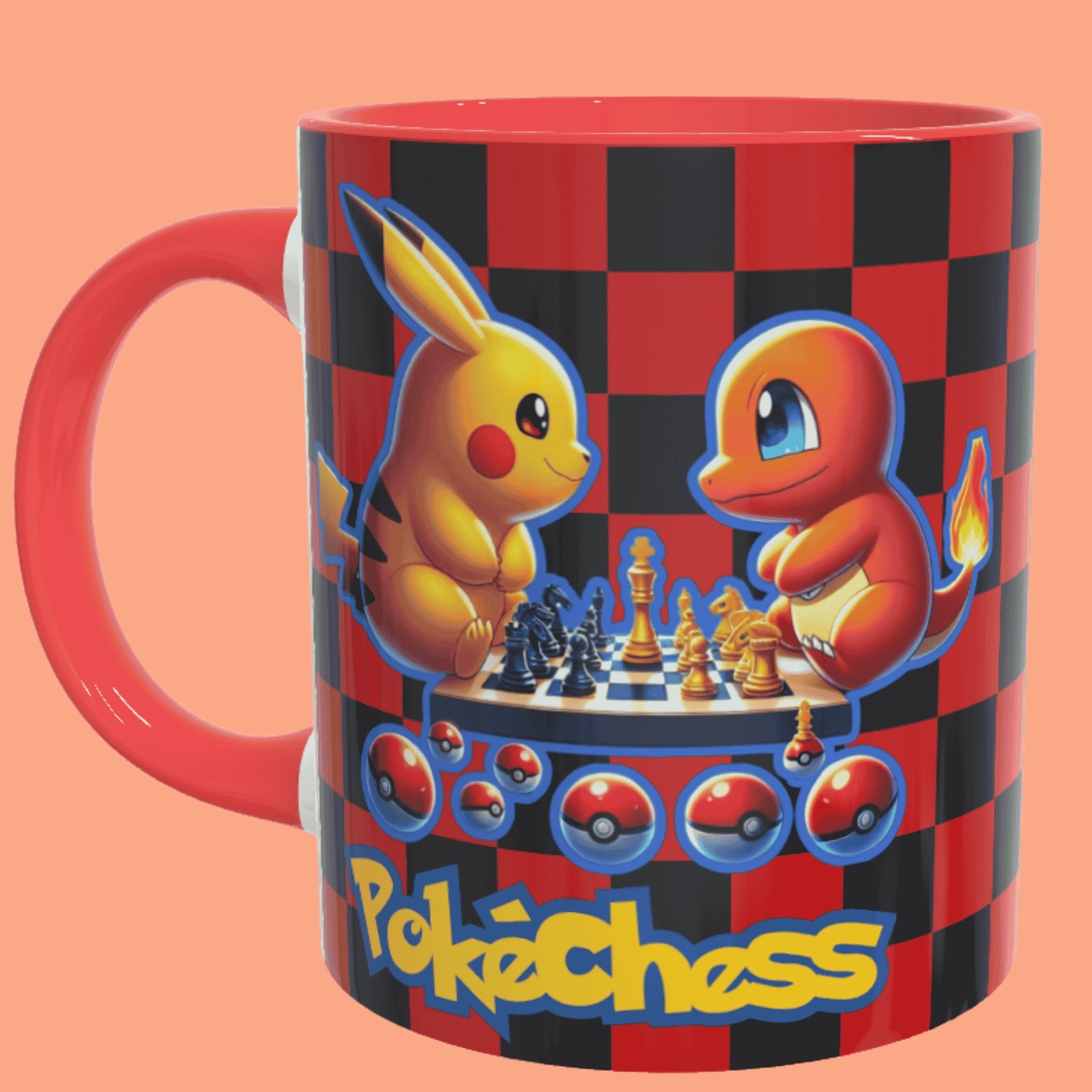 PokeChess, tazas