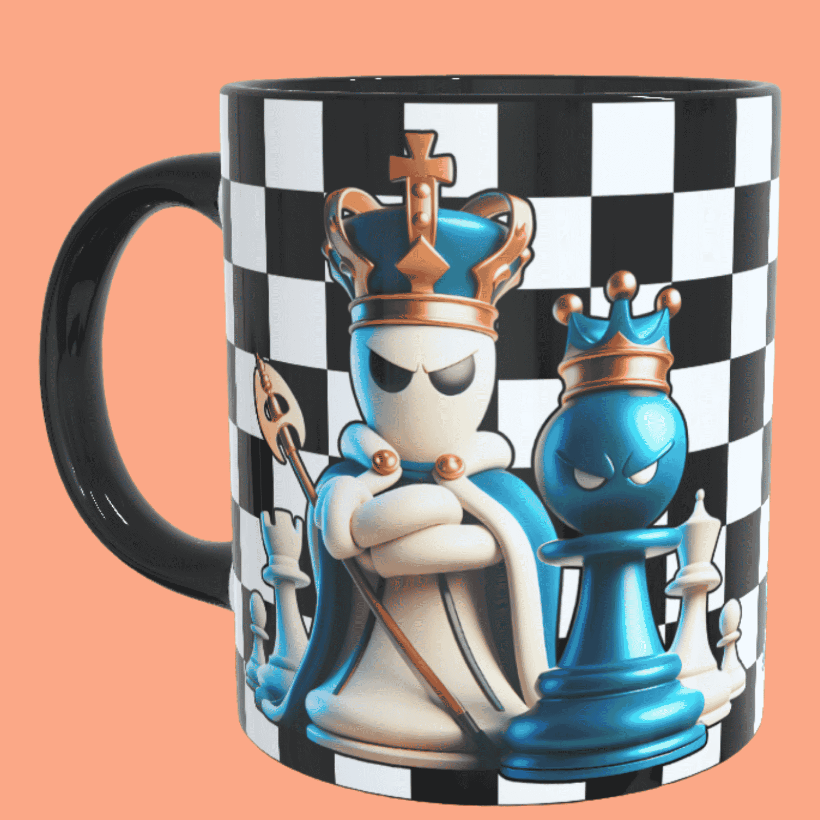 Reinado de piezas, tazas