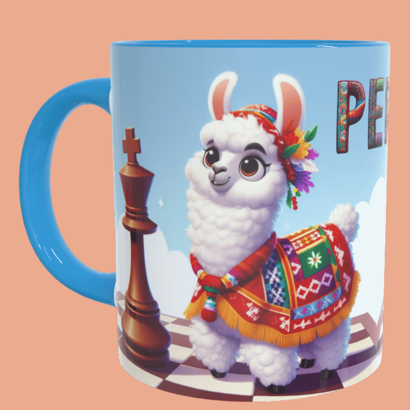 Llama Nube, tazas
