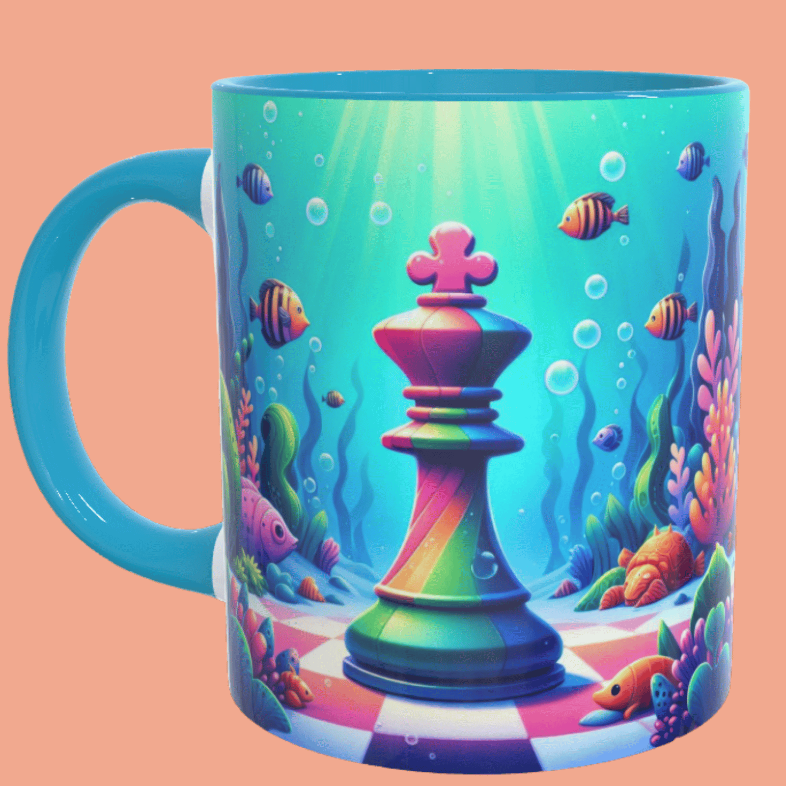 Rey bajo el agua, tazas
