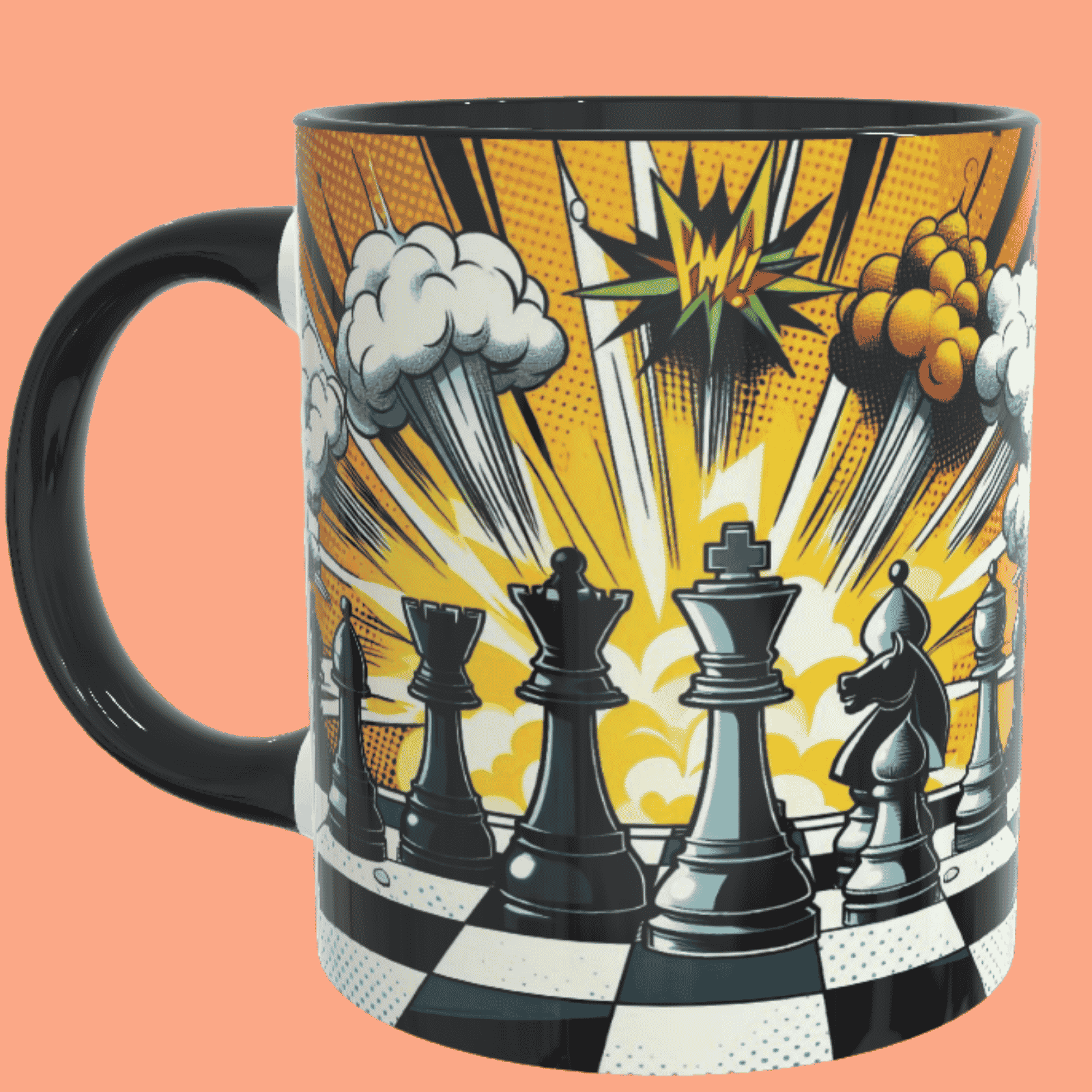 Ajedrez Comics, tazas