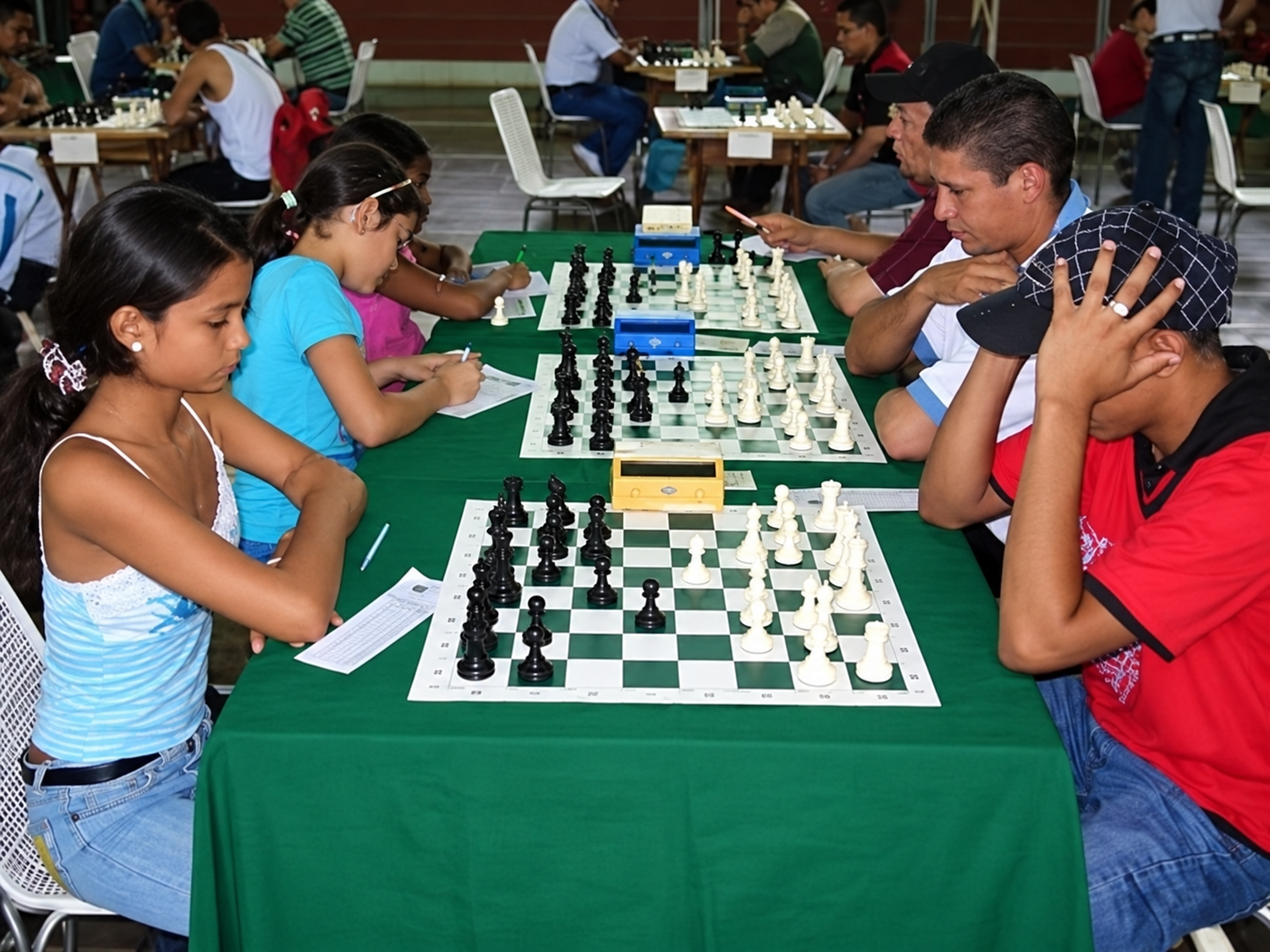 Momento de Mónica en el tablero
